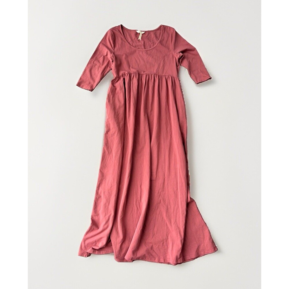 Matilda Jane Joanna Gaines Country Drive Maxi Dress Rose Pink Pockets M